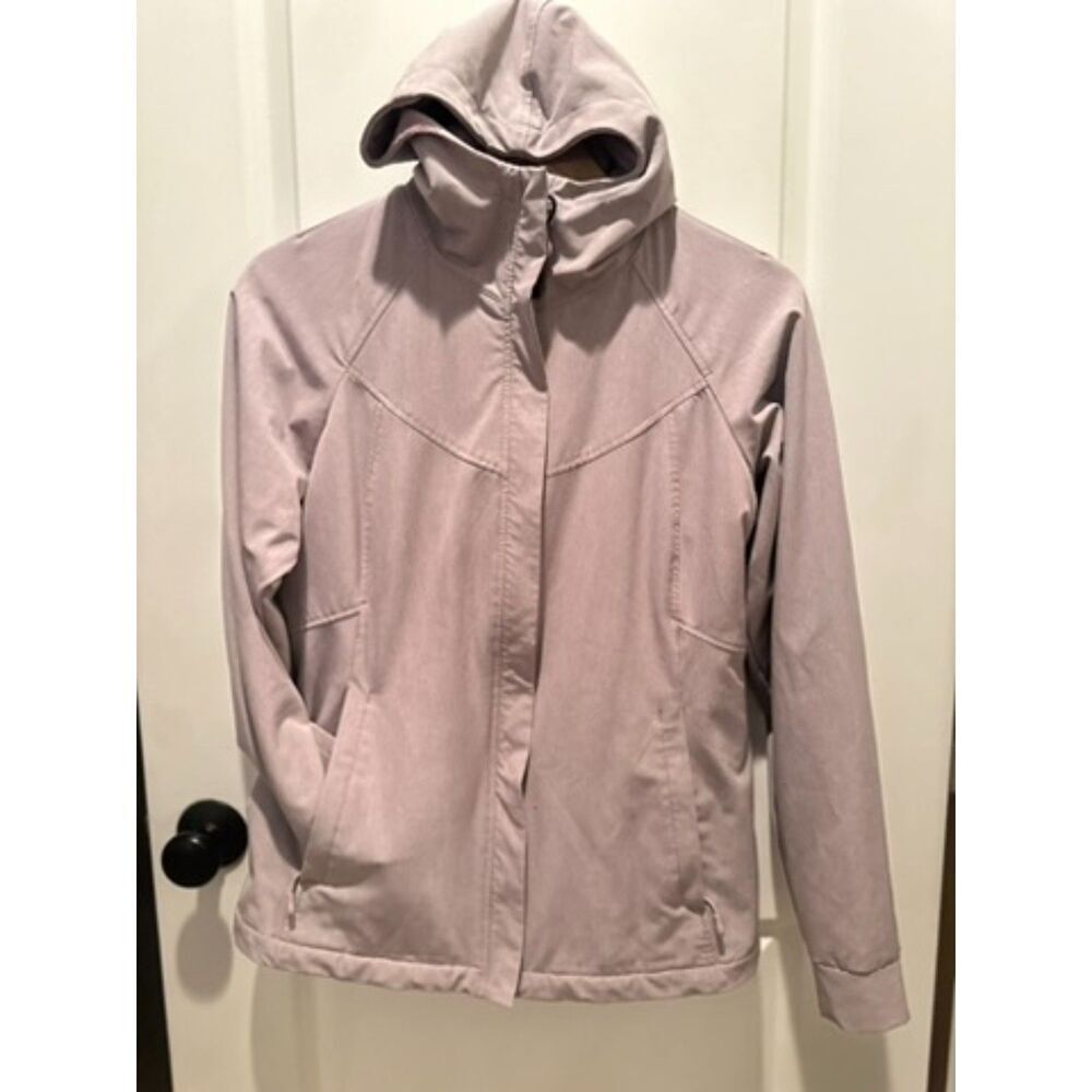 Kirkland Signature Purple Soft Shell Women's Hooded Jacket Size Small